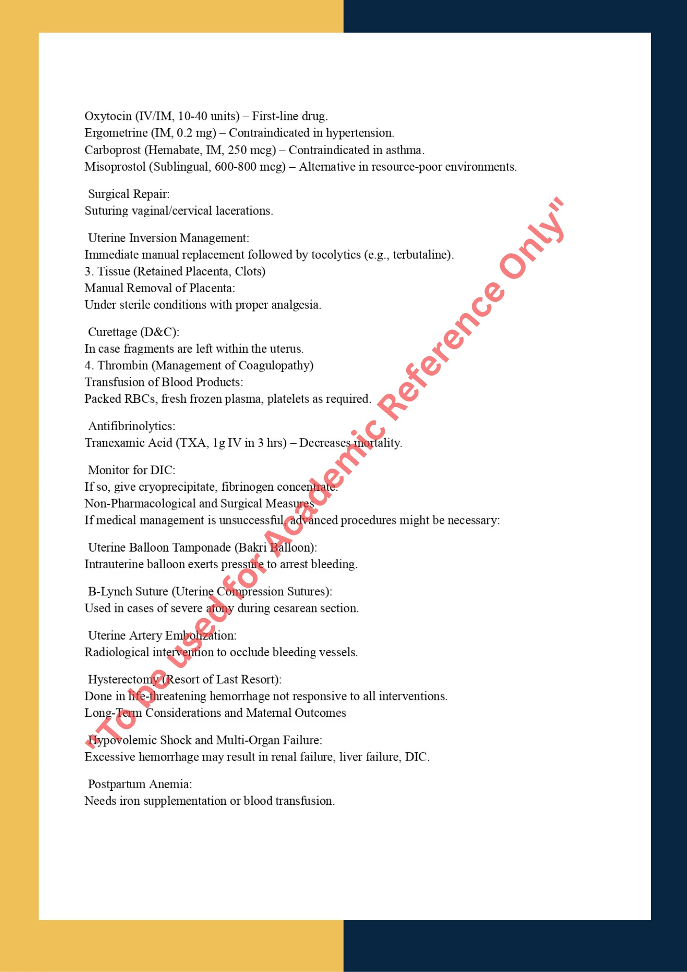 Assignment Sample Of MIDW 740 – Emergency Midwifery Care 2